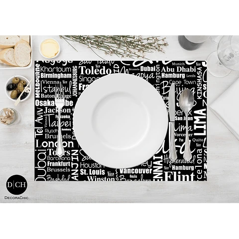 Cities of the World Placemat