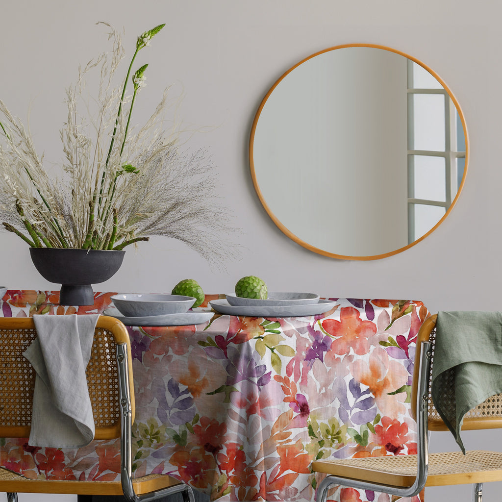 Floral tablecloth